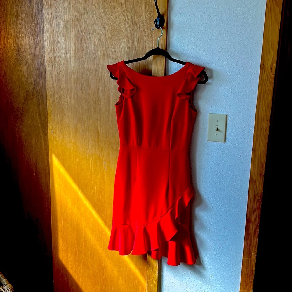 Anthropology Red Dress
